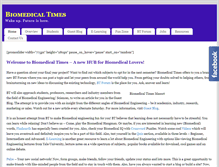 Tablet Screenshot of biomedicaltimes.com